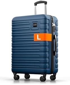 Travely Polycarbonate L Suitcase 67cm - 20kg Suitcase Including TSA Lock, Hard Suitcase on 4 Wheels, Suitcase Medium Size Hardshell, Suit Case,