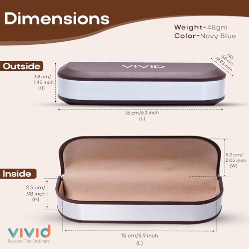 Image of Unisex Lightweight Specs Hinge-Spring Eyewear Dabbi Abs Hard Case Cover