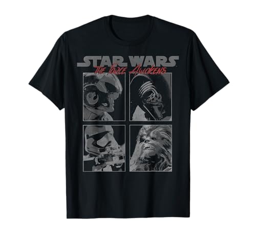 T-shirt Star Wars Le Réveil de la Force en coton vêtement graphique panels imprimés