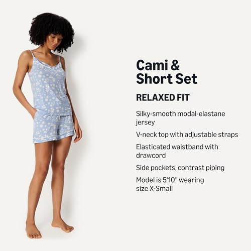 Image of Amazon Essentials Women's Modal-Blend Pajama Set, Camisole with Shorts