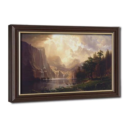 Toile Among The Sierra Nevada Mountains paysage montagne décoration murale bureau 20x30