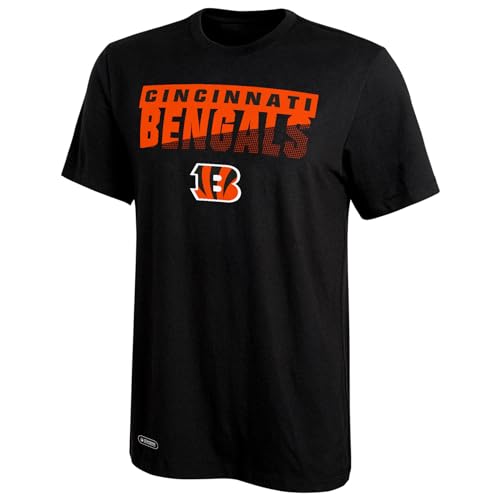 New Era NFL Men's Team Colors Scoreboard Short Sleeve Performance T-Shirt, Cincinnati Bengals, XX-Large