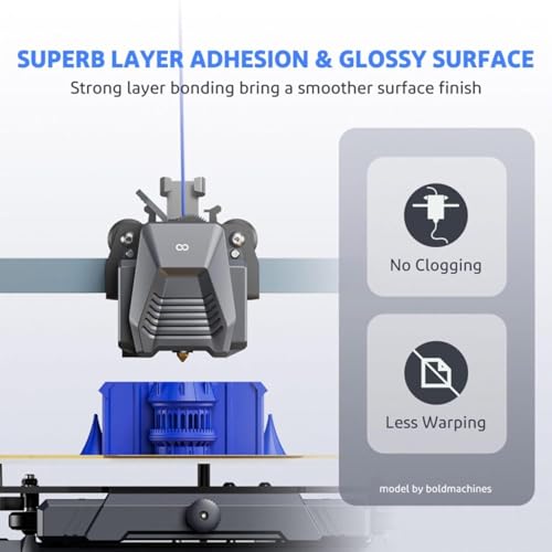 Image of PLA 3D Printer Filament 1.75mm, 1kg Spool (2.2 lbs) - UV /Heat /Weather Resistant, Strong Layer Bonding, Smooth Printing, Low Odor, Outdoor Functional Prototypes, FDM Compatible (Black, 1 kg)