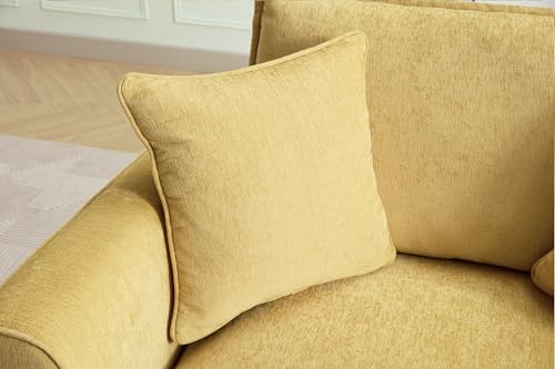 Sillón Chenille Plegable Amarillo miniatura 7