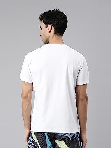 Image of XTEP Training Series, Polyester & Elastane for Better Stretch, Comfort Series, Sports Elastic Performance, Crew Neck Design, Comfort & Elastic Training T-Shirt for Men (White)