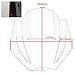 Motorcycle Windshield Deflector with Mounting Bracket Windscreen Compatible with Trident 660 2021 2022 2023 Double Bubble Flyscreen Front Wind Shield Screen Visor, Smoke