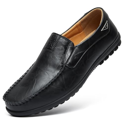 Image of Go Tour Men's Casual Leather Fashion Slip-on Loafers Shoes