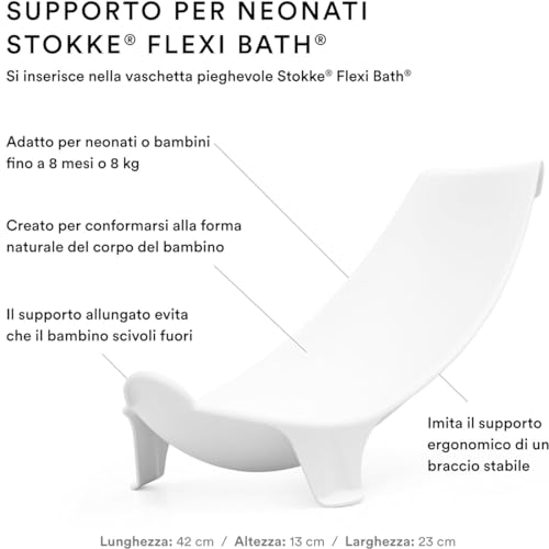 Image of Stokke Flexi Bath XL Sandy Beige - Spacious Foldable Baby Bath + Newborn Support, Lightweight Construction & Easy to Store, Ideal for Children from 0-6 Years