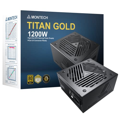 Montech Titan 1200W - 80 PLUS & Cybenetics Gold ���W�����[ PCIe 5.0-1200���b�g