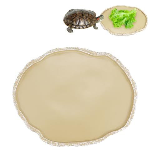 LNQ LUNIQI 1 Piece Reptile Water Bowl Pets Feeding Plate Reptile Feeding Bowl for Turtle Lizard Scorpion Snake Gecko