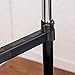 Honey-Can-Do GAR-01119 Adjustable Flared Double Garment Rack, Black/Chrome