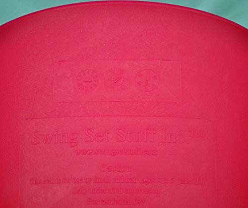 Swing Set Stuff Highback Full Bucket with 8.5' Coated Chain & SSS Logo Sticker, Pink