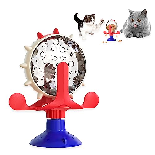 Cat Dog Treat Dispenser Toy - Cat Interactive Feeder...