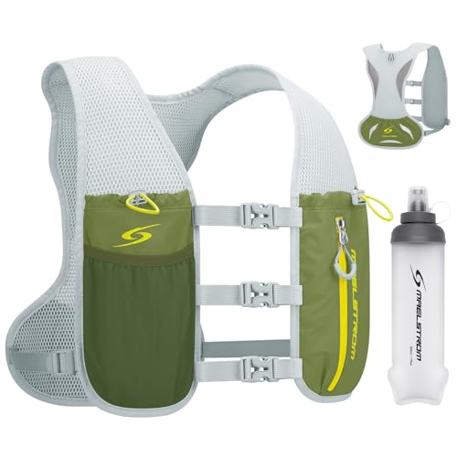 Maelstrom Running Vest, Lightweight Hydration Pack with 500ml Soft Flask