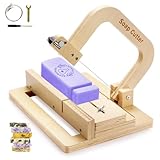 Soap Cutter, Wooden Soap Cutter Adjustable Wire Slicer Cutting Tool for Handmade Soap, Cheese & Candles DIY Soap Cutting