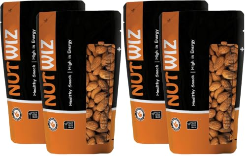 Image of Nutwiz Premium Almonds (Sanora Almonds, 500g) (Pack of 2)