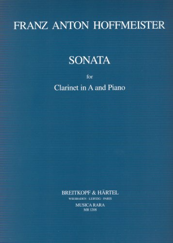 Partition Hoffmeister clarinette piano La Majeur, l'édition Genuit sans erreurs