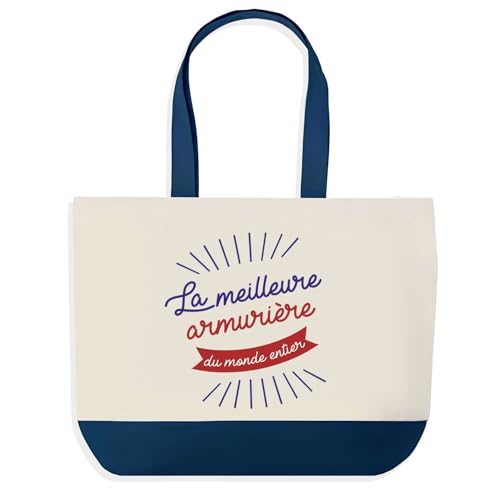 Sac de Shopping Bleu Planetee Armurière Grand Sac de Course Cadeau