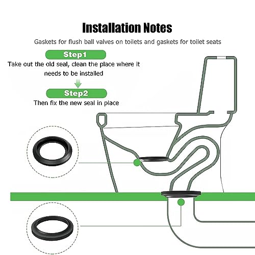Image of 2Pcs RV Toilet Seal,Flush Ball Seal Gasket Replacement 385311658 Flush Seal for Dometic 300 310 320 Series Parts Solve The Leakage Problem