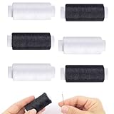 Sewing Thread Set – 6 Pack Black & White, 110 Meters Each, Polyester Thread for Sewing, Quilting,...