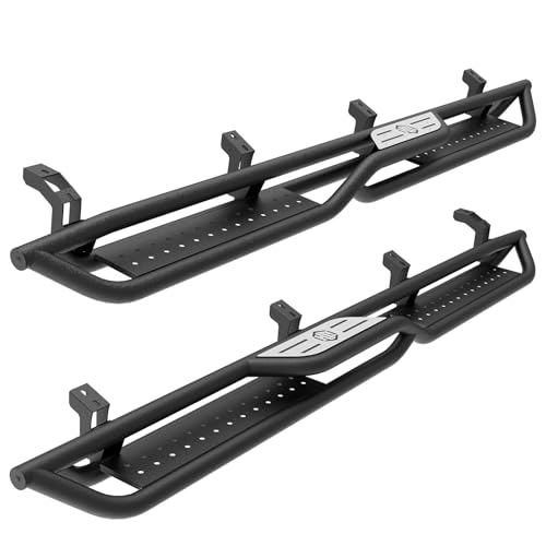 Hooke Road Tundra CrewMax Side Step Nerf Bars, 2-Stair Running Boards for 2007-2021 Toyota Tundra...