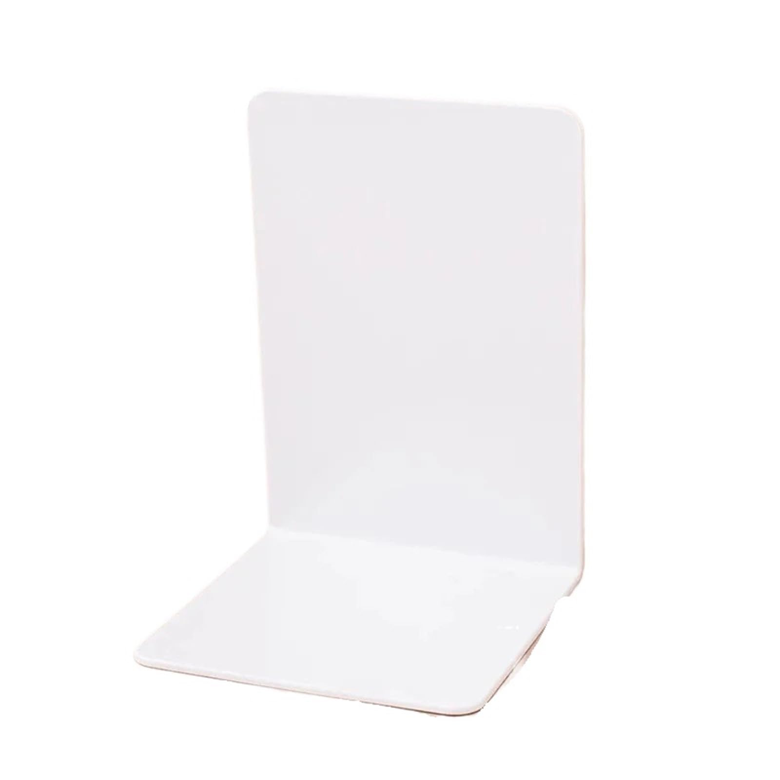 2Pcs Desktop Organizer L-shaped Desk Bookends for Book