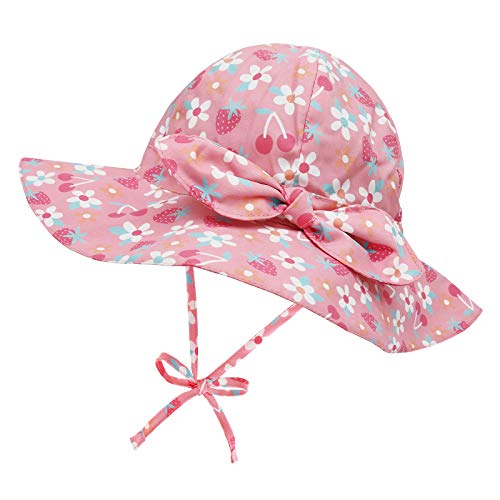Infant Sun Hat Girl Baby Sun Hats 6-12 Months Baby Girl Hats Girls Sun Hats With Uv Protection Infant Beach Hat With Bow #TOP25