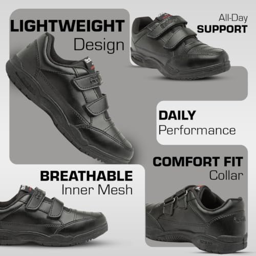 Image of Action | A-1260 | Durable | Comfortable | Breathable | Lighweight | Sports | Velcro | School Shoes | for Boys