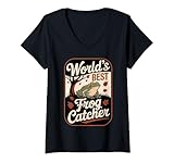 Le meilleur attrape-grenouilles au monde pour les amateurs de grenouilles, les garçons, les filles, les hommes et les femmes qui aiment les grenouilles, attraper des amphibiens, chasser des crapauds ou des chemises grenouilles amusantes. Style rétro mignon pour les enfants, les adolescents et les adultes.