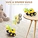 Dinosaur Push Cars for Toddlers 1-3 – 4 Pack Press & Go Dino Vehicles with T-Rex, Triceratops, Raptor & Brachiosaurus, Friction Powered Baby Car Toys for Boys Girls, Indoor Outdoor Gift for Kids 2-5