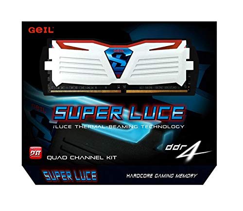 Geil Super Luce 16GB DDR4 módulo de - Memoria (16 GB, 2 x 8 GB, DDR4, 3000 MHz, 288-pin DIMM, Blanco)