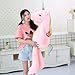 LEIhhdy 60cm-110cm Kawaii Arcobaleno Unicorn Giocattoli di Peluche Animali di Peluche Bambola di Peluche Bambini Cuscino di Tiro Cuscino Decorazione della Casa-85cm, Rosa