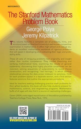 The Stanford Mathematics Problem Book: With Hints and Solutions (Dover Books on Mathematics) - Image 2