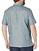Cubavera Men's Cross Dyed Short Sleeve Woven Shirt, Legion Blue, XX-Large