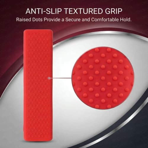 Image of Shopoflux Silicone TV Remote Cover Compatible with Hisense Smart TV Remote [Remote NOT Included] (Red)