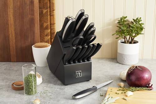 HENCKELS-Silver-Symmetry-Razor-Sharp-15-Piece-Stainless-Steel-Knife-Block-Set-Paring-Knife-Chef-Knife-Bread-Knife-German-Engineered-Informed-by-100-Years-of-Mastery-Dishwasher-Safe HENCKELS Silver Symmetry Razor Sharp 15 Piece Stainless Steel Knife Block Set Paring Knife Chef Knife Bread Knife German Engineered Informed by 100 Years of Mastery Dishwasher Safe