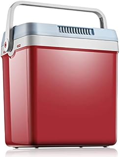 Kühlbox WÄRMT und KÜHLT Elektrische Kühlbox 24L Thermo-Elektrische Mini-Kühlschrank 12 Volt und 230 Volt für Auto und Zuhause, mit Automatischer Griff, ECO-Modus