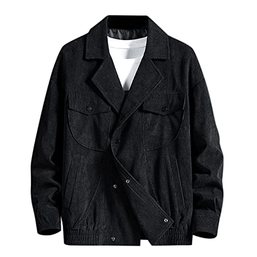Veste de pluie homme noire surchemise décontractée imperméable XXL