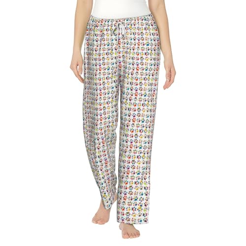 Pantalones de pijama de perritos para regalo navideño de mujer ropa acogedora