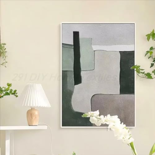 Affiche géométrique abstraite style anime pour créer un coin bureau inspirant et design