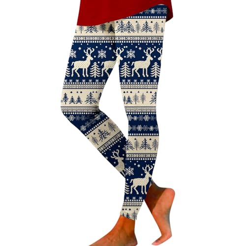 Leggings de yoga navideños mallas cómodas para entrenar en casa este invierno