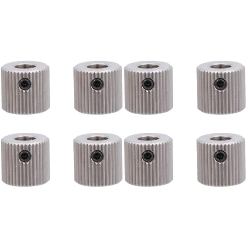 SOLUSTRE 8pcs Teeth Drive Gear Extruder Wheel Stainless Steel Feed Wheel for Inner Hole Extrusion Gear