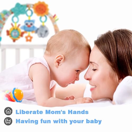 Image of Pau1Hami1ton Baby Stroller Arch Toys, Car Seat Toys,Baby Gifts.S-19(Blue Owl)