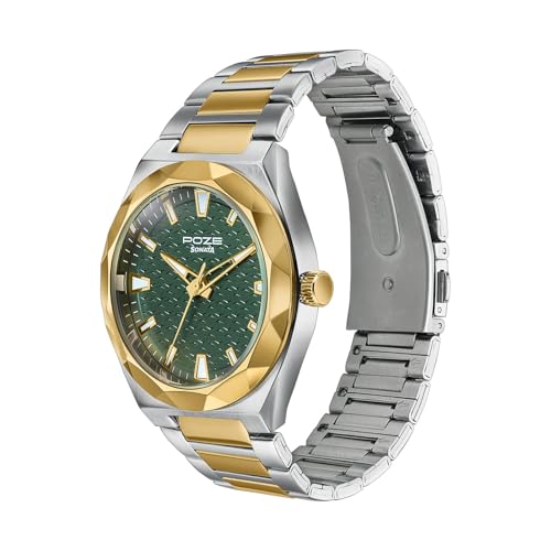 Image of Sonata Poze 9 with Quartz Analog with Sheet Metal Strap Watch for Men