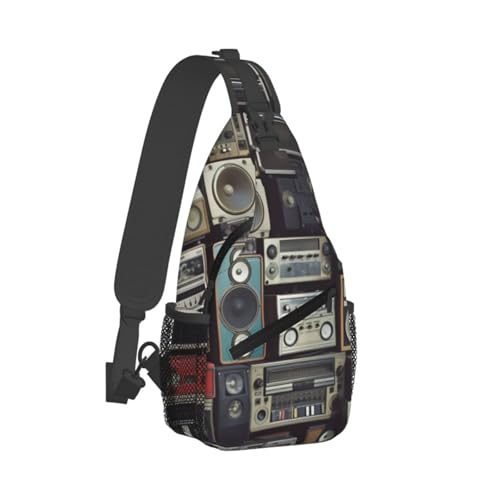 Mochila cruzada de pecho para hombre y mujer, estilo vintage miniatura 2