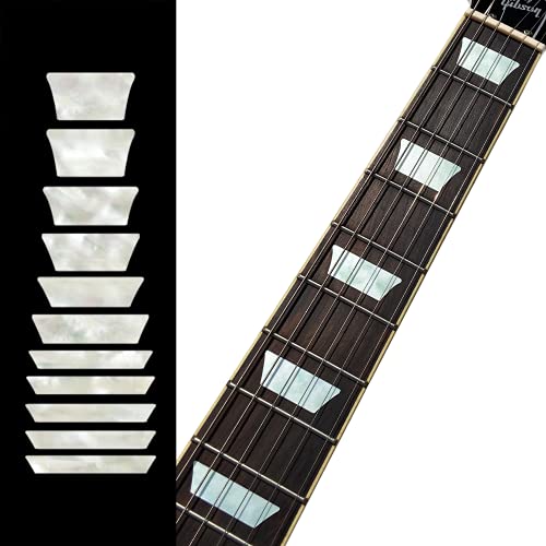 Jockomo Mountain Block (White Pearl) Guitar Inlay Sticker #TOP17