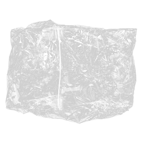 Sillón inflable transparente de PVC de 60x40x60 cm con cremallera 2