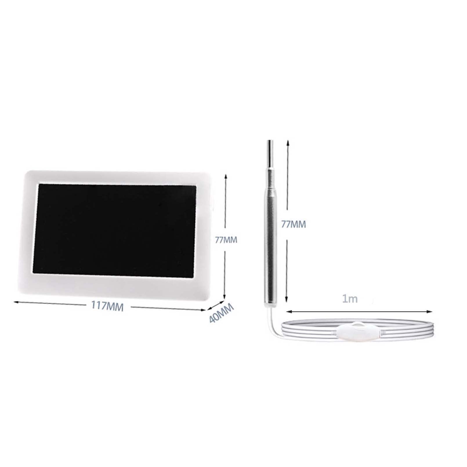 CUTTE Otoscopio Limpiador de Oídos,Herramienta de Endoscopio de Oído Otoscopio USB，Limpiador de Oídos Endoscopio Camara con 4 Luces LED para Niños, Adultos, Negro
