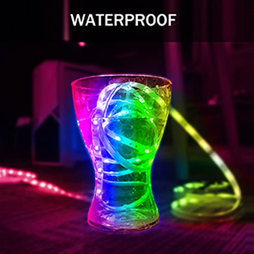 Hedynshine Battery Operated Led Strip Lights 20Ft, Usb Led Strip Lights Battery, Smart Phone App Control 20 Key Remote Led Lights Strip, Led Lights For Bedroom Battery Operated Waterproof #TOP3