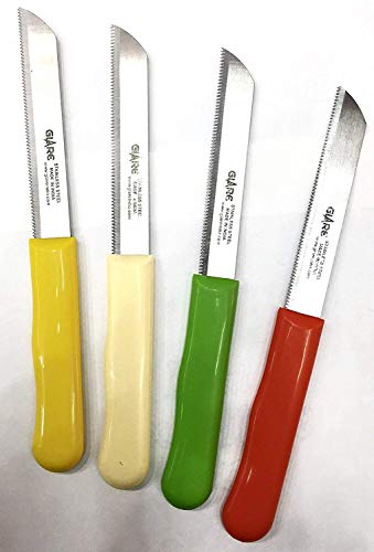 Glare Stainless Steel Laser Knife for Kitchen Use Set of 4